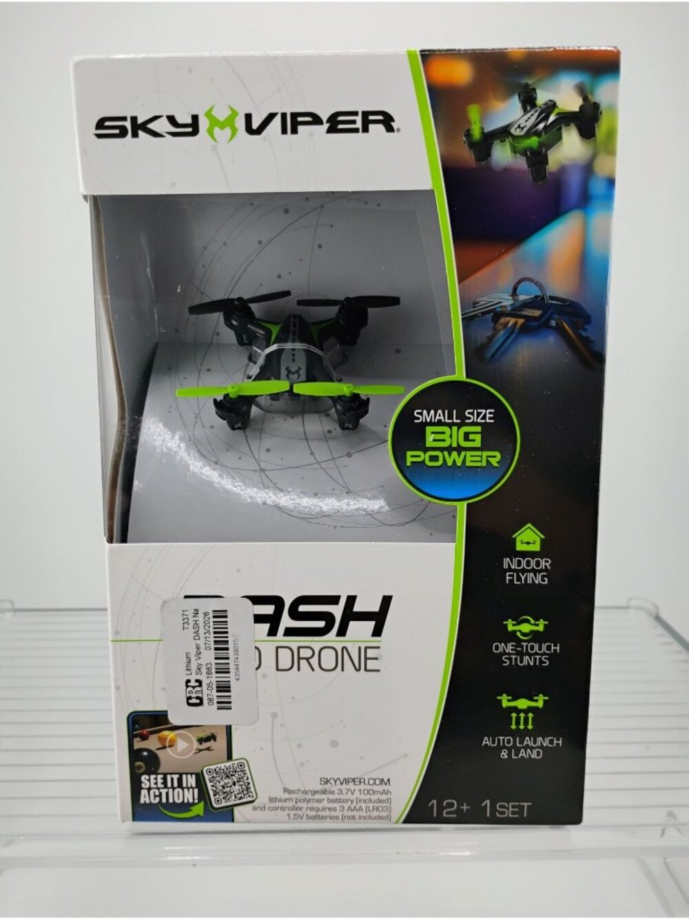 Sky Viper Dash Nano Drone Indoor Flying Auto Launch & Land